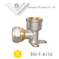 EM-F-A156 Aluminium Kunststoff fixierbar Winkelstück Messing Schnellverbindungsfitting